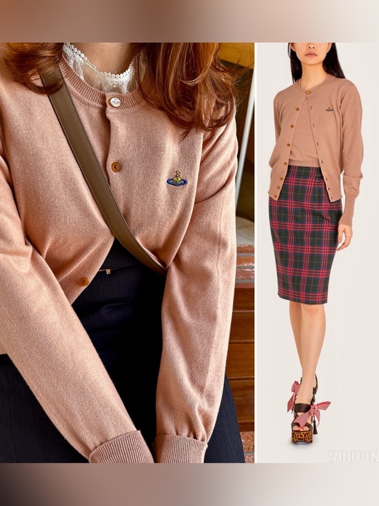 Vivienne Westwood Sweaters - Vivienne Westwood Bea Cardigan Orb Logo Cotton Cashmere Full Length Small Beige